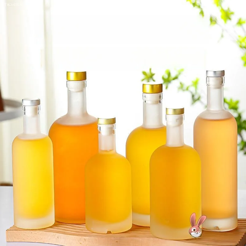 

Sed Glass Wine Bottle Portable Storage Jar for Self-Made Liquor Baijiu 2 Pou Emp Bottle Small Portable Storage Bottle