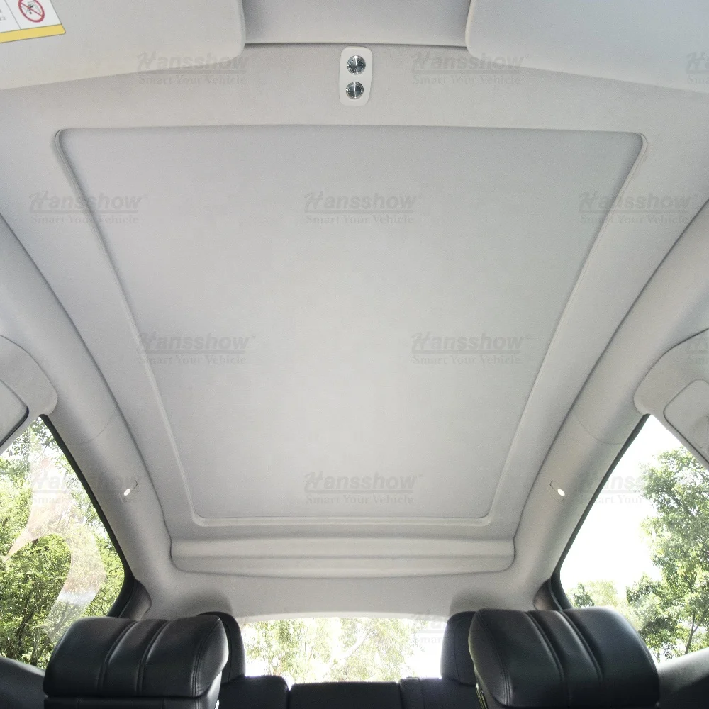 Hansshow Model Y Electric Sunshade Panoramic Sunroof Retractable Sun Shade For Tesla Model Y Car Roof Sunshade