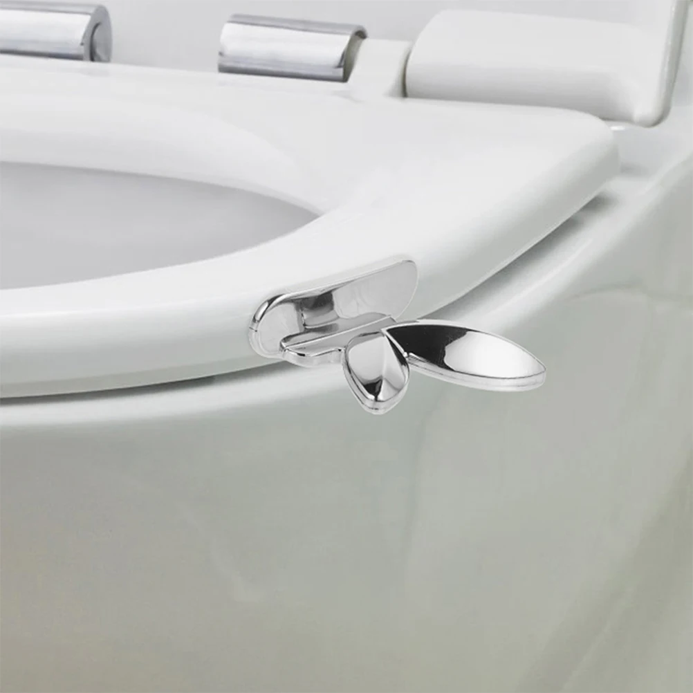 

2 pcs Toilet Lid Lifter Self Adhesive Handle For Easy Operation Lightweight Universal Fit Bathroom Accessories Toilet Seat