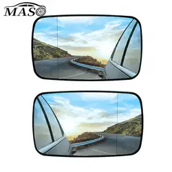 2PCS Side Rearview Heated Mirror Glass for BMW 3 Series E46 4 door 318i 320i 325i 330i 1998-2006 51168250437 51168250438