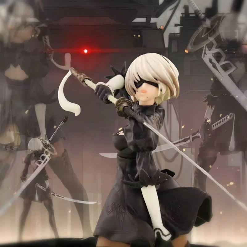 

14CM Anime NieR: Automata - YoRHa No. 2 Type B - Version 2.0 Premium Chokonose Model Toy Doll Action Figure