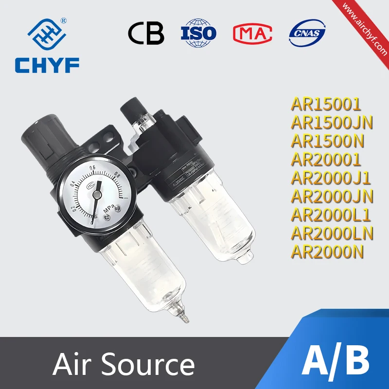 

Pneumatic AR BR Series Regulator Preparation unit AR15001 AR1500JN AR2000L1 BR3000JN BR4000N