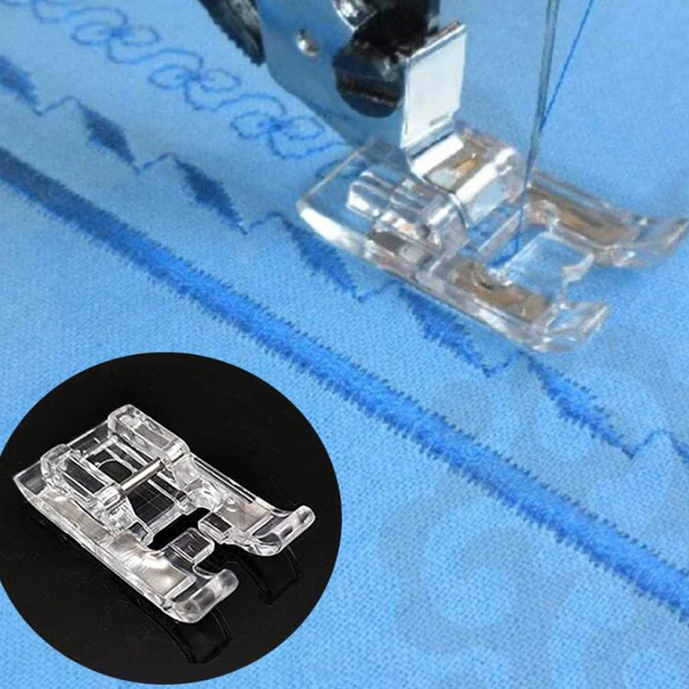 Sewing Clear Open Toe Satin Stitch Presser Foot For All Low Shank Snap-on Sewing Machine Accessories Parts Multifunction Foot