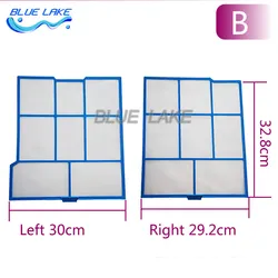 Customized Air Conditioner filter sets Left 30X32.8cm  Right 29.2X32.8cm Hitachi Old machine custom Not original