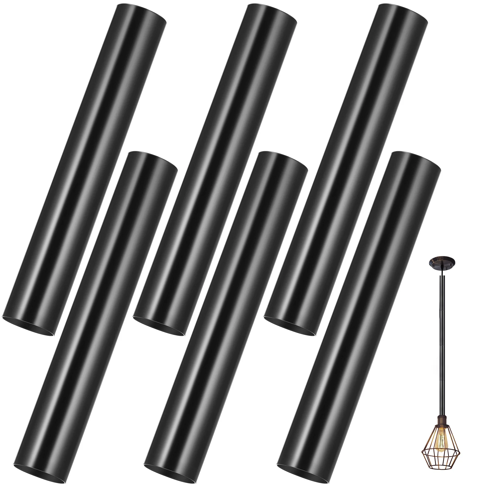

Candelabra Base Sleeves 6 Pcs Metal Covers for Chandelier Lighting Iron Socket Accessories