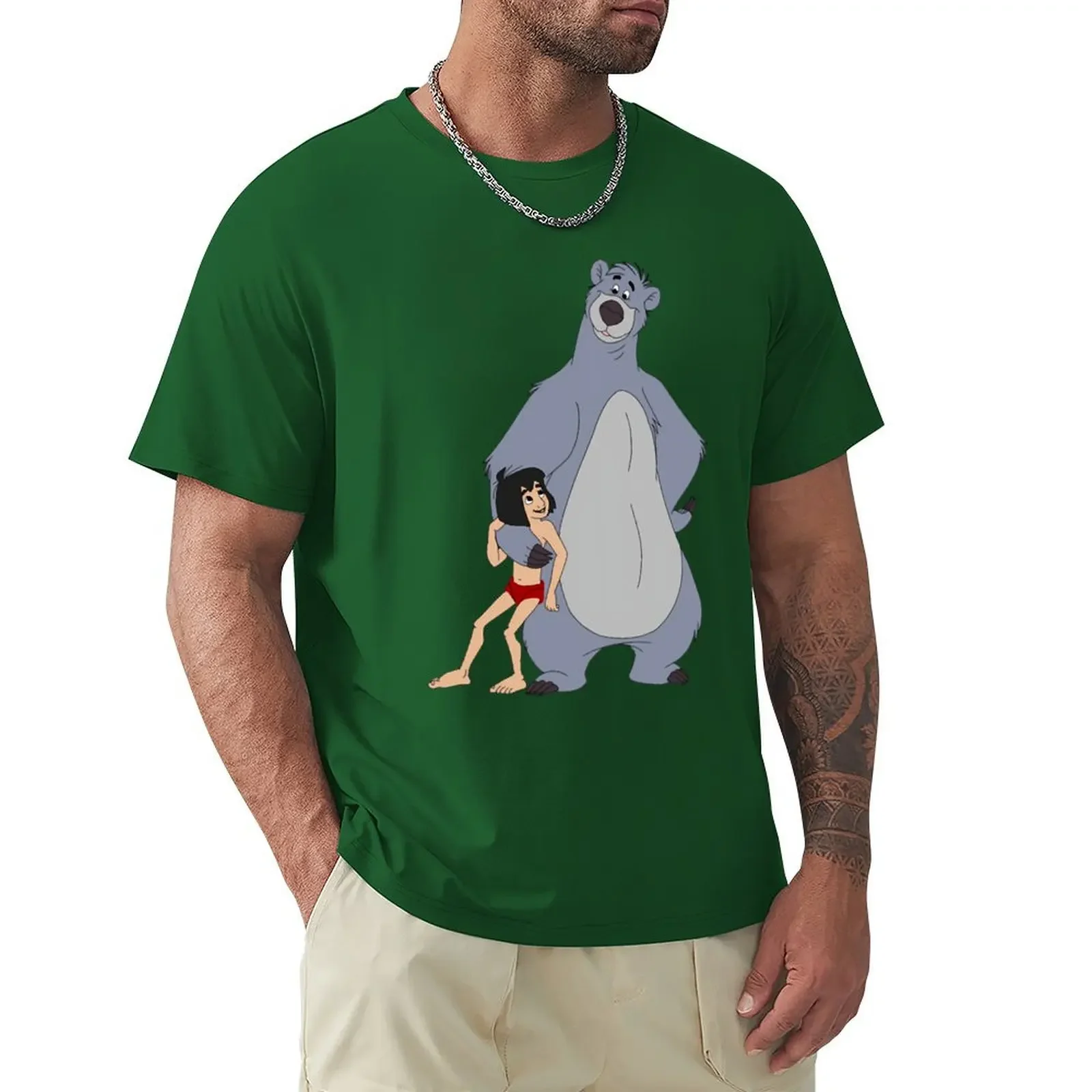 Baloo - Baloo & Mowgli The Jungle Book TShirt summer top sublime mens magliette alte novità in top tees manica corta girocollo