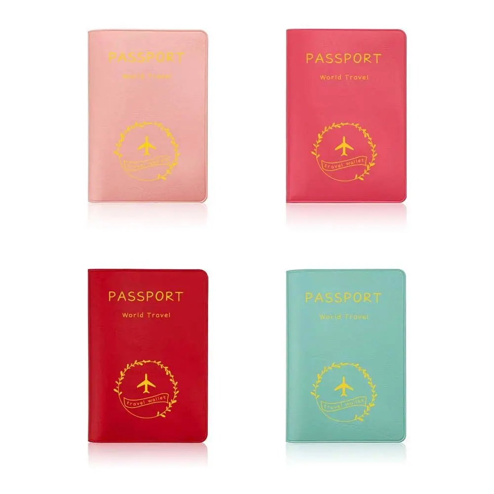 Funda Vintage de cuero PU para pasaporte, monedero, tarjeta de identificación bancaria, tarjetero multifunción, negocios