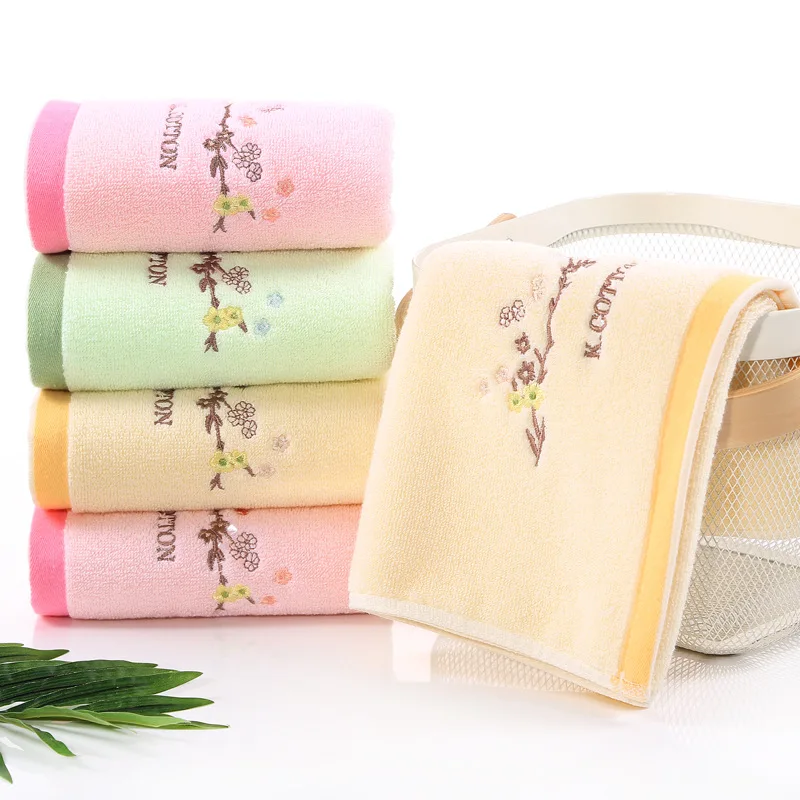 100% cotton thickened towel jacquard soft bamboo fiber towel strengthen absorbent towel for home hotel beauty salon