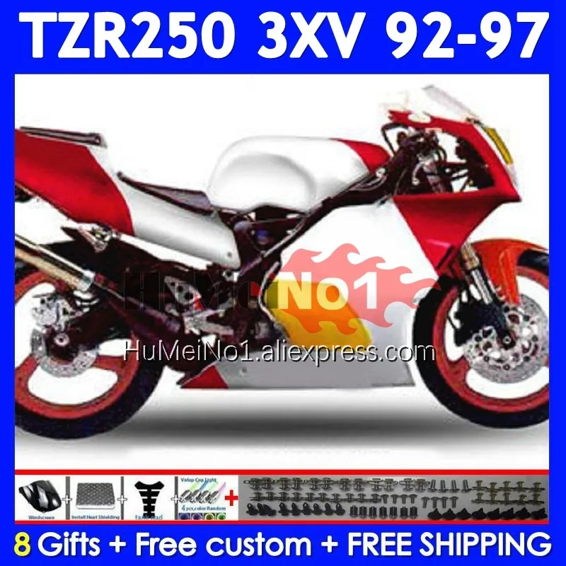 TZR-250 For YAMAHA 3XV TZR250 TZR 250 RR 92 93 94 95 96 97 376No.121 TZR250RR 1992 1993 1994 1995 Red white 1996 1997 Fairing