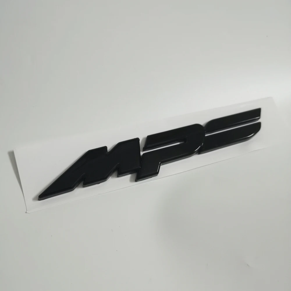 Bright Black MPS Emblems For Mazda Sticker Mazda MPS Trunk Sticker Car Styling Rear Sticker For Mazda Car Styling Christmas New