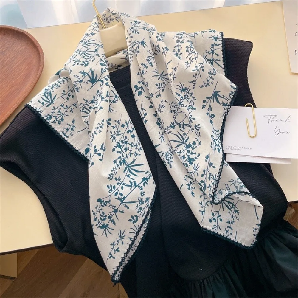 Versatile Elegant Handkerchief Scarves printing 70x70cm Neck Scarves Square Shape Breathable Neckerchief for Women