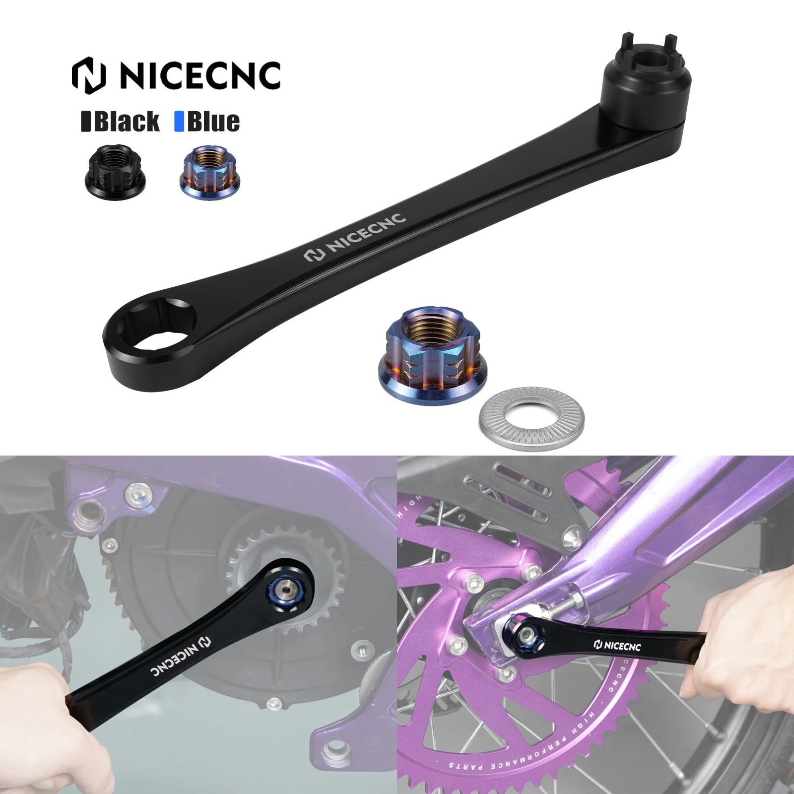 

NICECNC For Surron Light Bee X Swingarm Multi Tool & Primary Belt Pulley Nut For Sur-Ron Light Bee X S L1E For Segway X160 X260