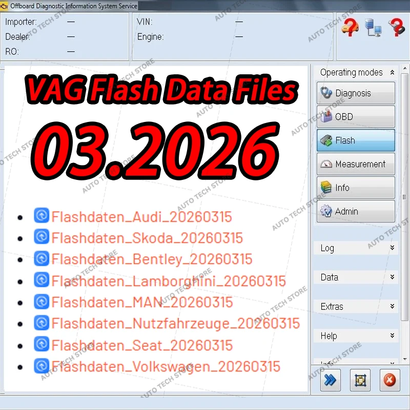 

[2026.03.15]Latest Flashdaten ECU Firmware Flash Data Files For VW for AUDI for SEAT for SKODA