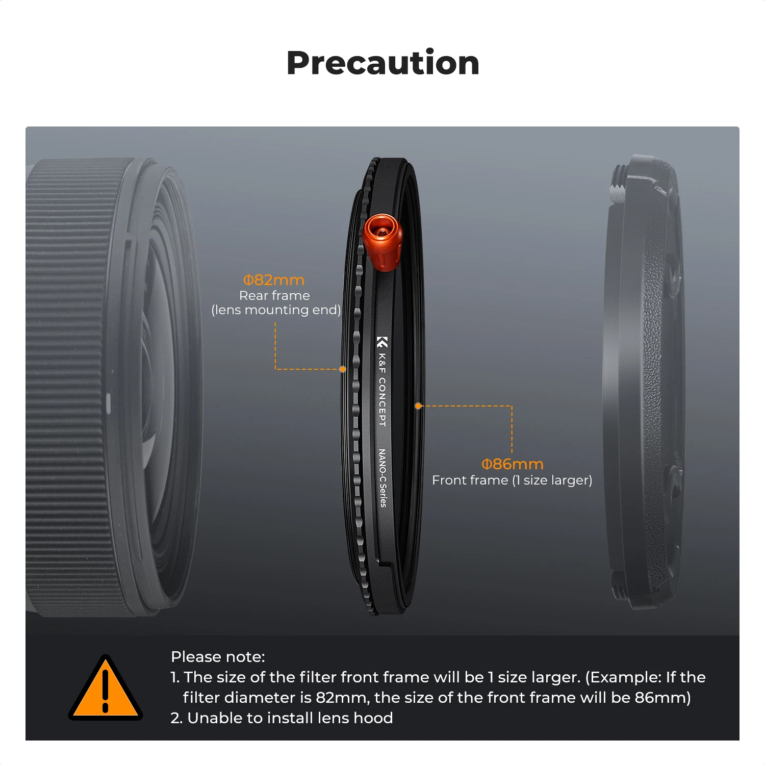 K&F Concept 3in1 ND2-32+CPL+черная диффузия 1/4 Многофункциональный поляризованный переменный черный туманный фильтр ND 37/49/52/58/67/72/77/82 мм