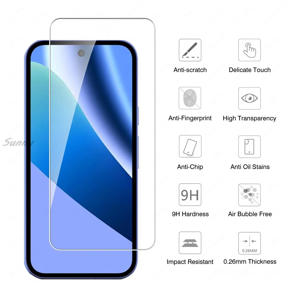 Fingerprint Unlock Tempered Glass For Google Pixel 9 Pro Screen Protector For Google Pixel 10 Pro 10 HD Screen Protective Glass