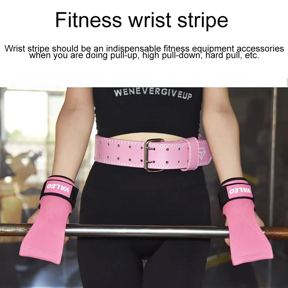 GOBYGO 체육관 손바닥 장갑, 단단한 조절 가능한 힘 훈련 그립 지지대 손목 밴드, 풀 업 벤치 프레스 하드 풀 업 밴드, 1 쌍