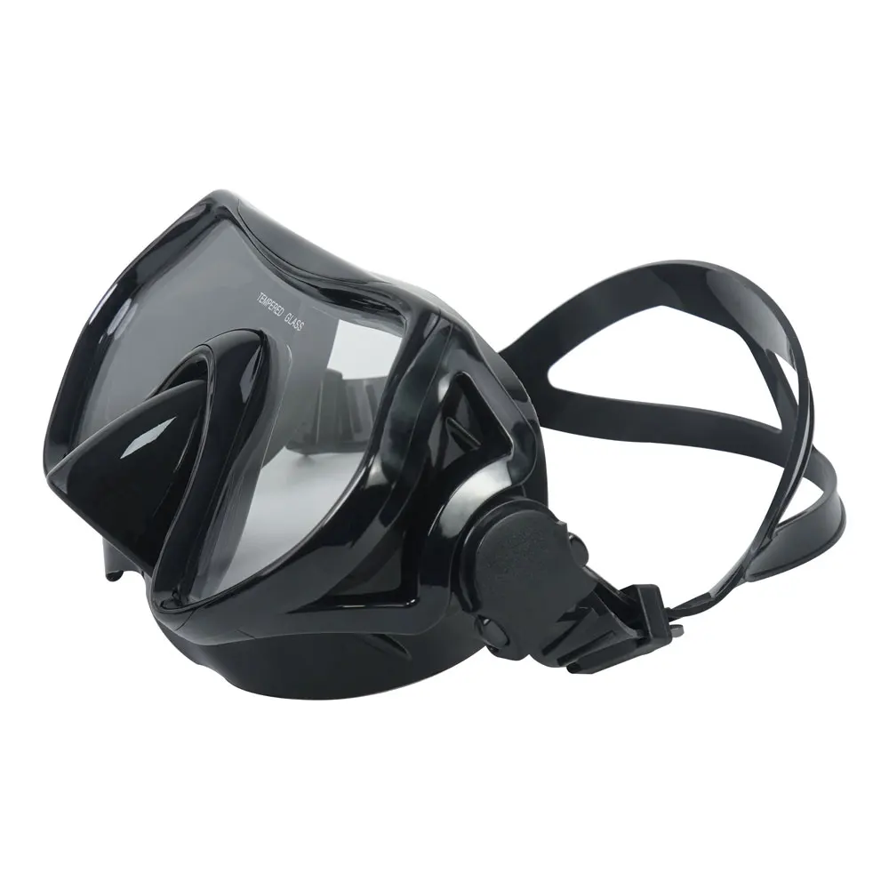 180° Panoramic Diving Mask Anti-Fog Swimming Goggles Tempered Glass Silicone Skirt Snorkel Gear with Nose Cover for Adults & You