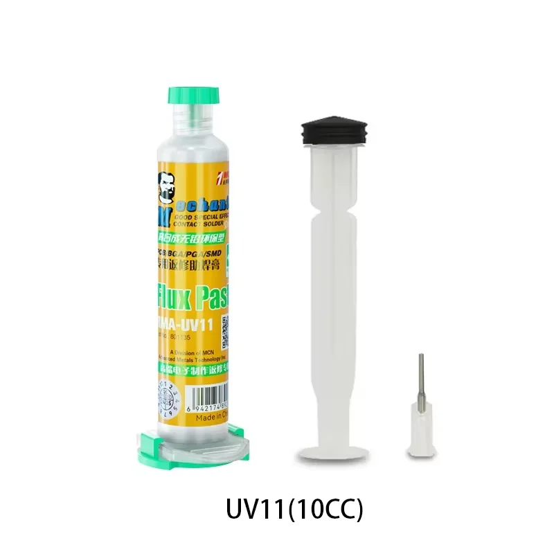 

MECHANIC UV11 LEAD-Free Solder Paste Soldering Flux for Mobile Phone PC PCB SMD Chip BGA Repair Tools No-Clean Solder