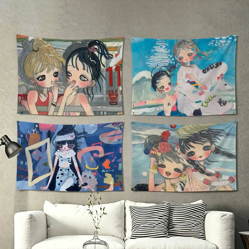 Aya T-Takano Kawaii Girl   Flag Suitable For Party Club Outdoor Interior Wall Decoration Banner Fans Gift