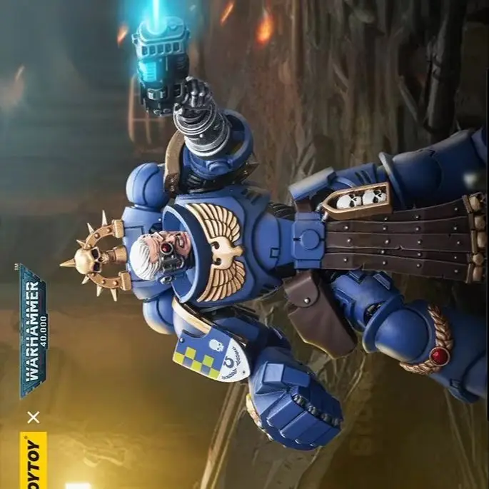 

JOYTOY Dark Source Warhammer 40K Ultramarines Adjutant, оснащенная подвижной игрушкой-манекеном солдата Power Fist 1:18