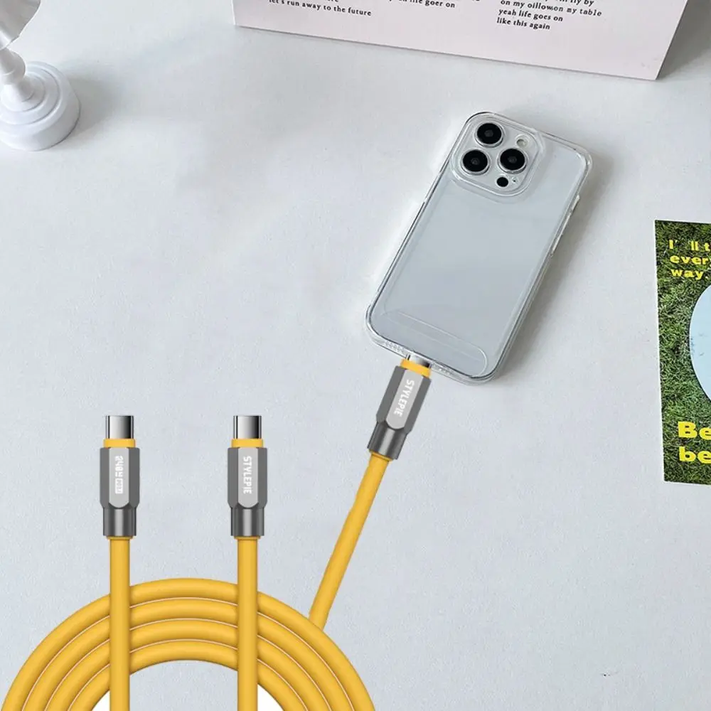 

TPE USB Type C to C Cable Double Headed C to C Fast Charging Wire PD 240W Charging Type C Data Cable Mobile Phone Accessories