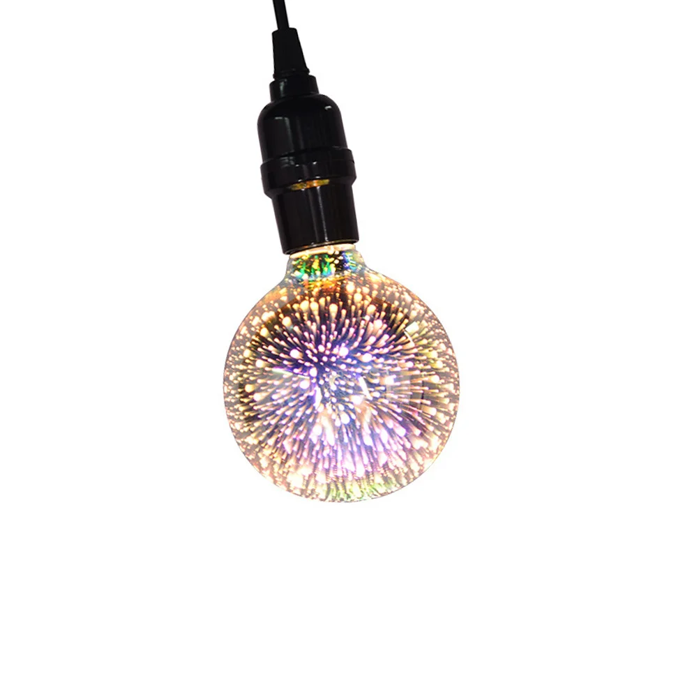 

Glass LED Christmas Bulbs Creative Design 3D Decoration Light Ornaments Dazzling Holiday Lights Dazzling Bulbs
