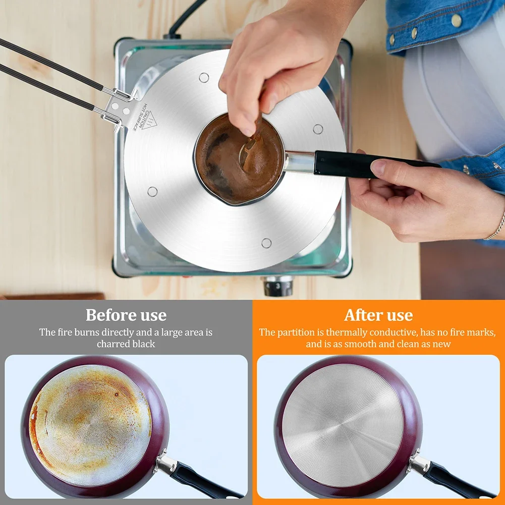 

Magnetic Stainless Steel Pad for Even Heating on For Induction Stoves Solution to Enhance Your Kitchen Performance
