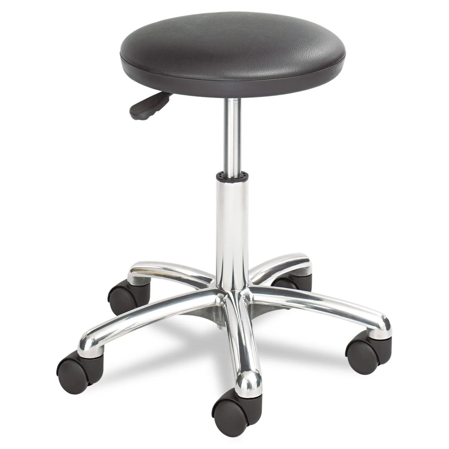 Products 3434BL Adjustable Rolling Mobile Economy Lab Stool, Home, Office, Dr Offices and More, Black