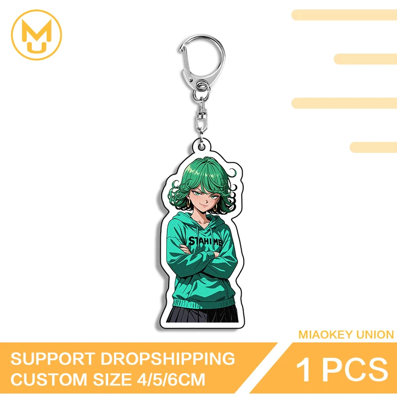 Anime Figure Tatsumaki Enchanting Unique Advance Guard Versatile Double Sided Key Chains For Backpack Clothes Hat Jewelry Gifts