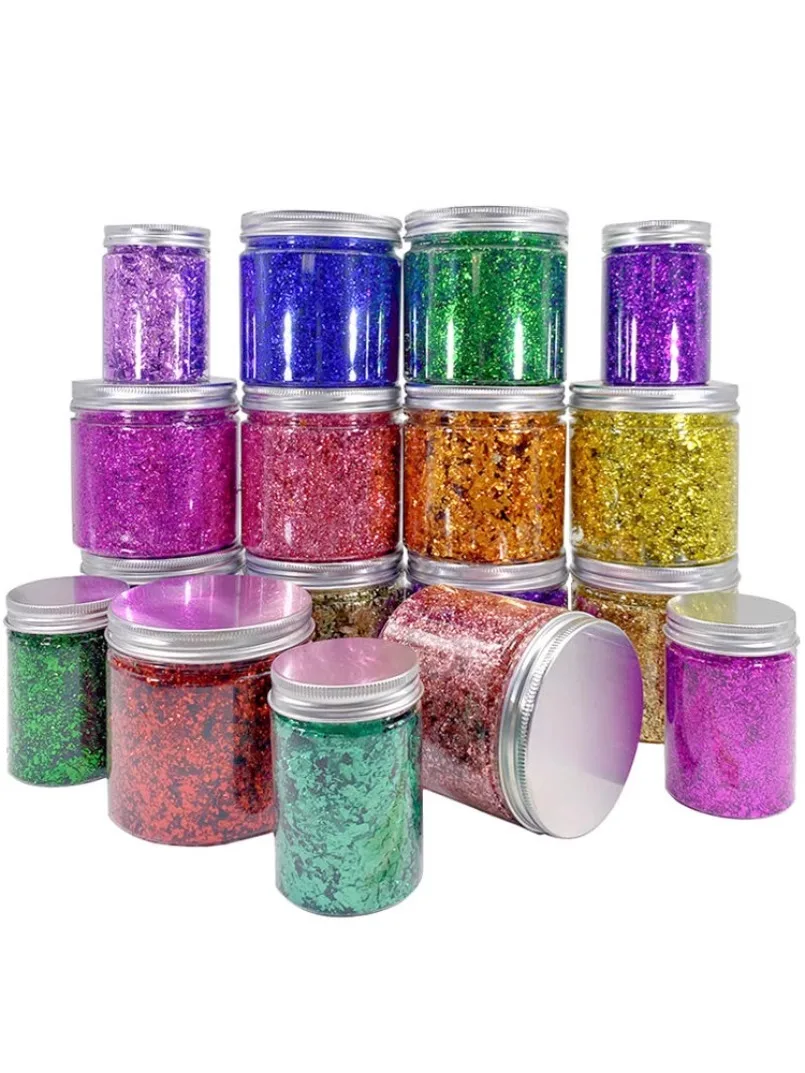 6g Imitazione Oro Nastro Lamina Paillettes Glitters Mestiere Colorato Foglia D\'oro Fiocchi Lenzuola di Carta Foil Per Doratura FAI DA TE Unghie