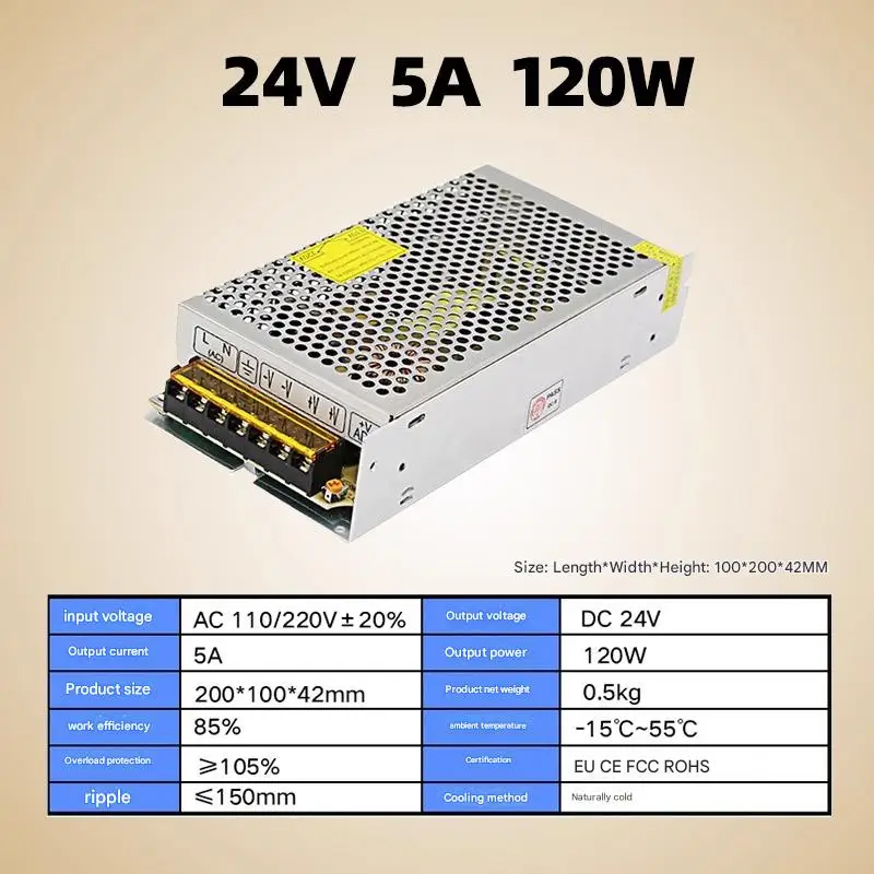 

Stepper Motor Driver with Adjustable Power Supply, Compatible with 28/42/57/86 Motors