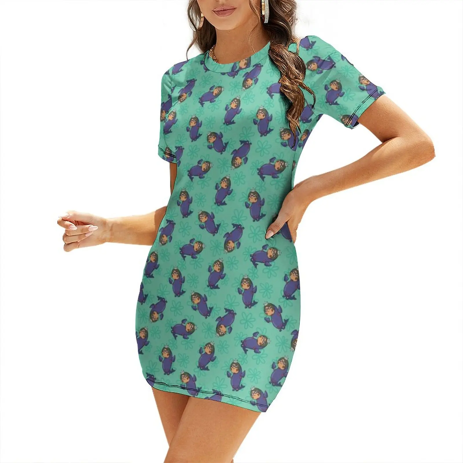 

As Told By Ginger - Little Seal Girl Short Sleeved Dress Dress vintage evening dresses luxury 2025 dresses ladies 2025 summer