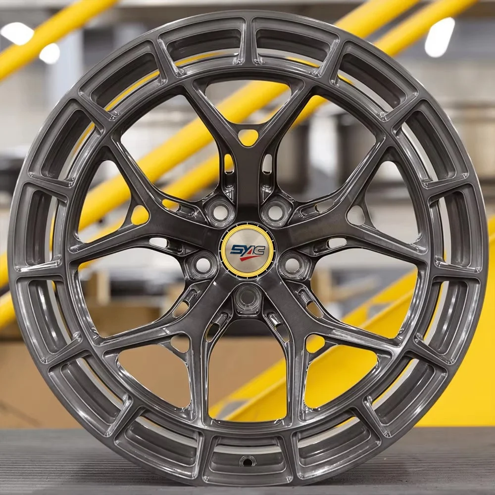SYAC Custom 17 18 19 20 22 24-дюймовые автомобильные колеса 5x114,3 5x120 глубоковогнутые интегрированные легкосплавные диски, подходят для C8 M5 M4 M3 M2 G80