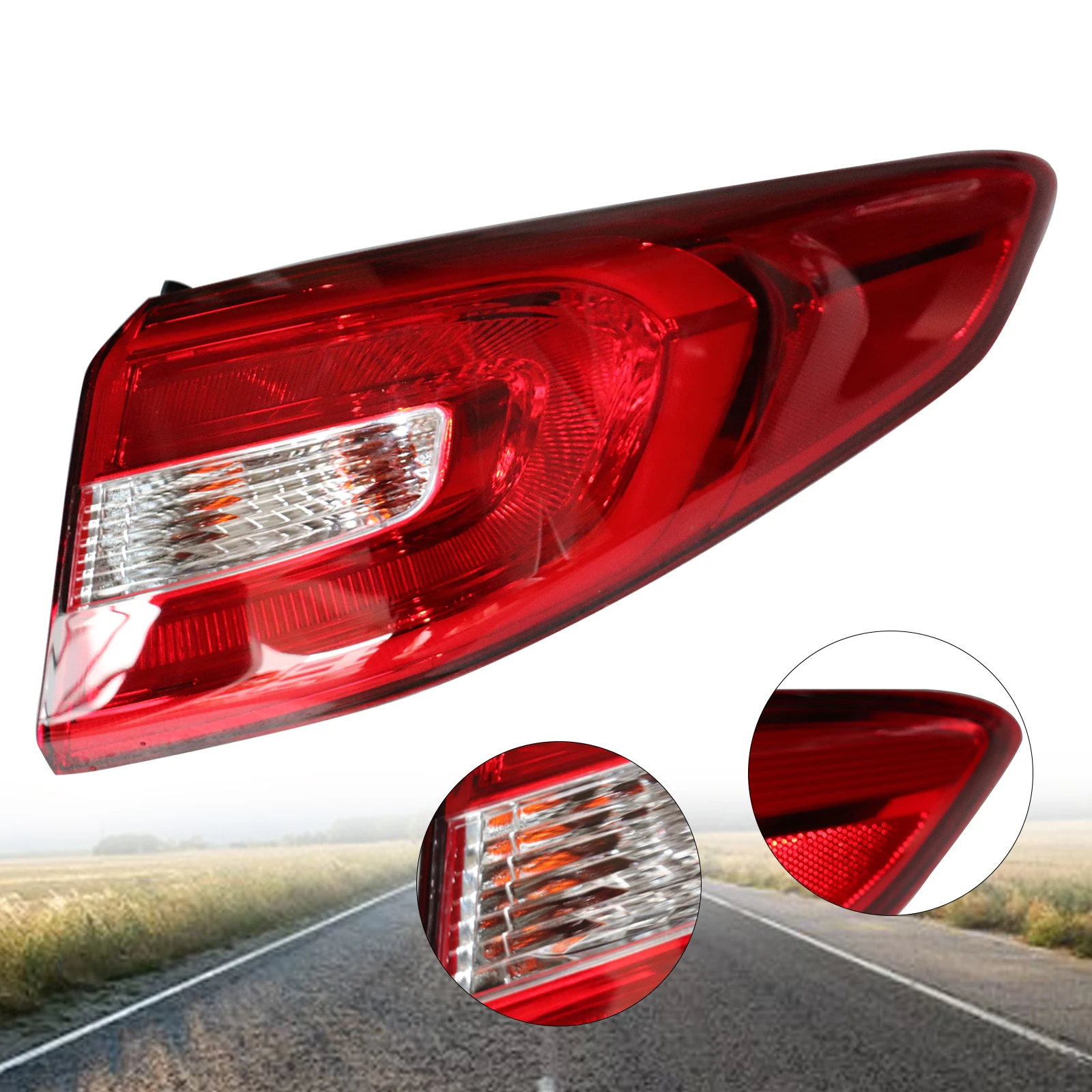 

Right Passenger Side Rear Tail Light for 2015 2016 2017 Hyundai Sonata Outer Lamp