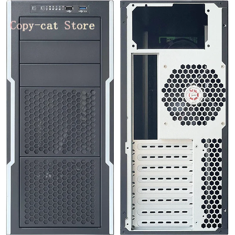 X99 dual X79 main board chassis desktop large tank water-cooled tower server chassis with 9 optical drive