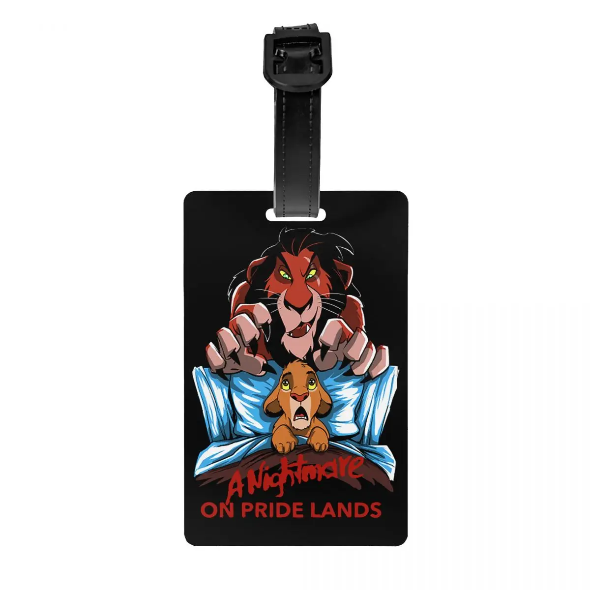 

The Lion King Nightmare On Pride Lands Luggage Tag for Suitcase Privacy Cover ID Label