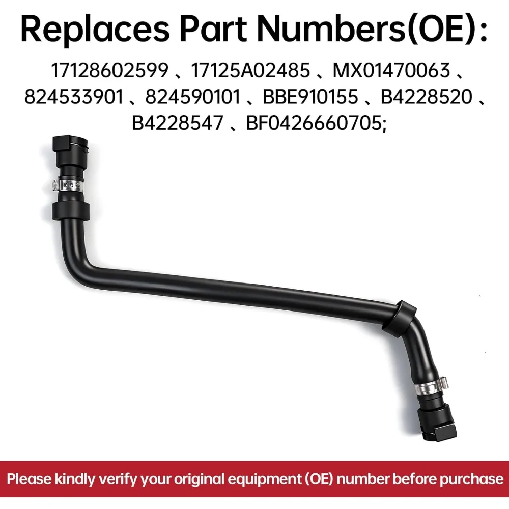 

17128602599 17125A02485 Engine Coolant Reservoir Hose for BMW 530i 540i 630i 740i 2017-2020 Replace 5A02485 8602599