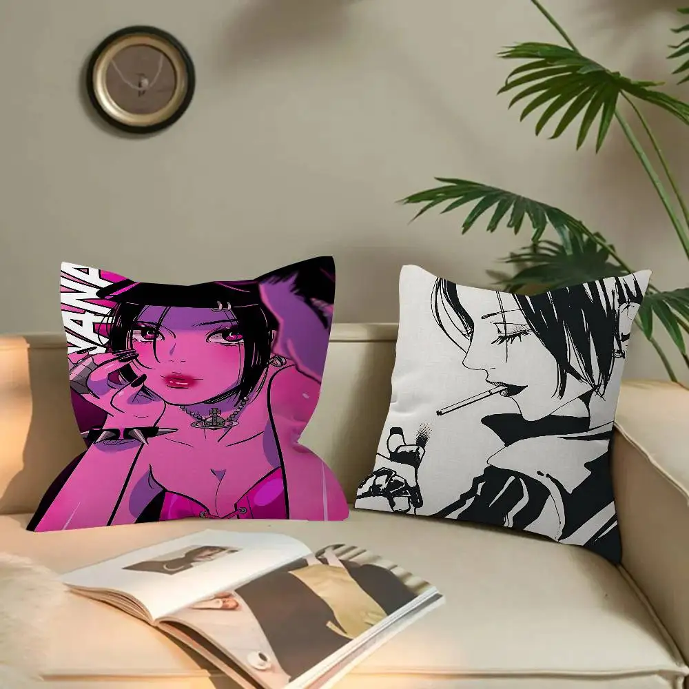 

Anime N-NANA Shoujo Manga Pillow Gift Home Office Decoration Bedroom Sofa Car Cushion Cover case 45x45