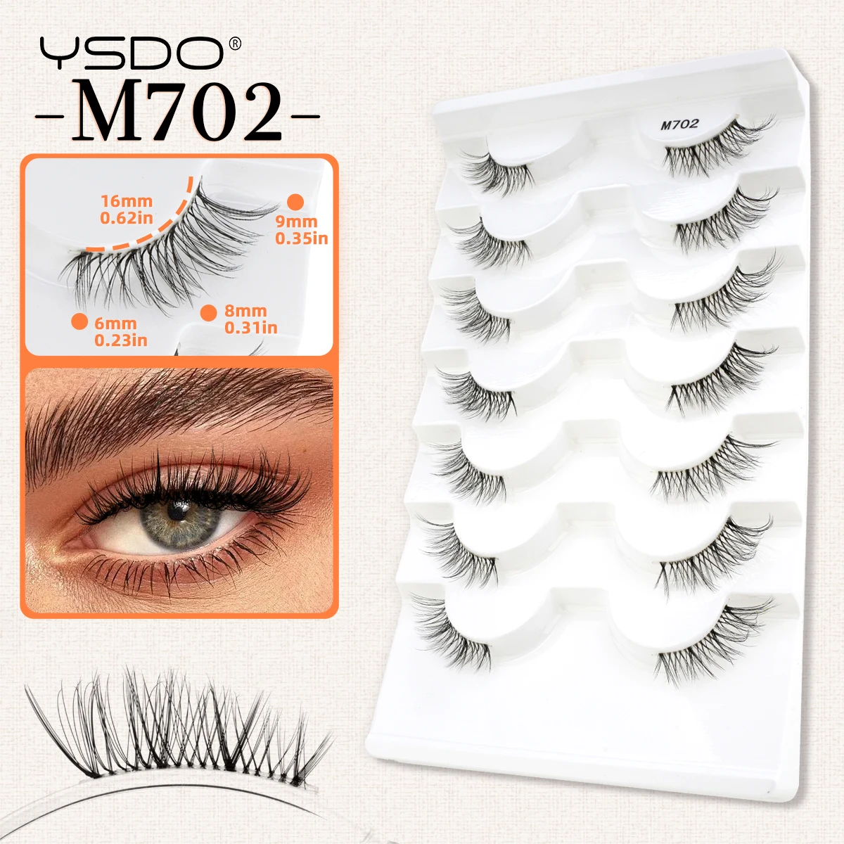 Ysdo 7 Pairs Half F…