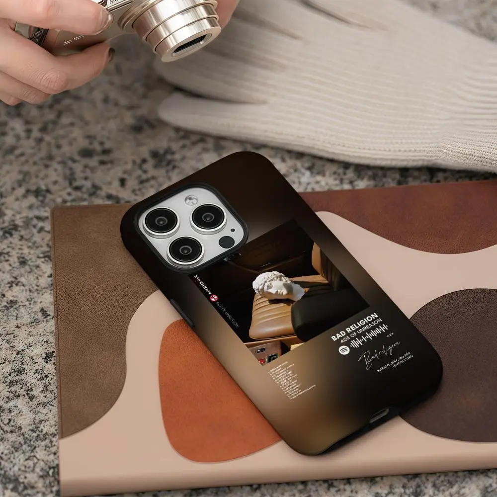 Phone Case For Samsung Galaxy S25 24 23 22 Ultra Plus A56 36 26 Glossy HD Double-Layer Hard Shell Bad Religion #4