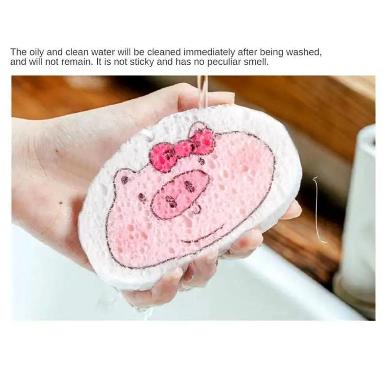 10/30/50PCS Wood Pulp Cotton Dishcloth Easy To Blister Will Not Harm Hands Or Skin Sponge Eraser