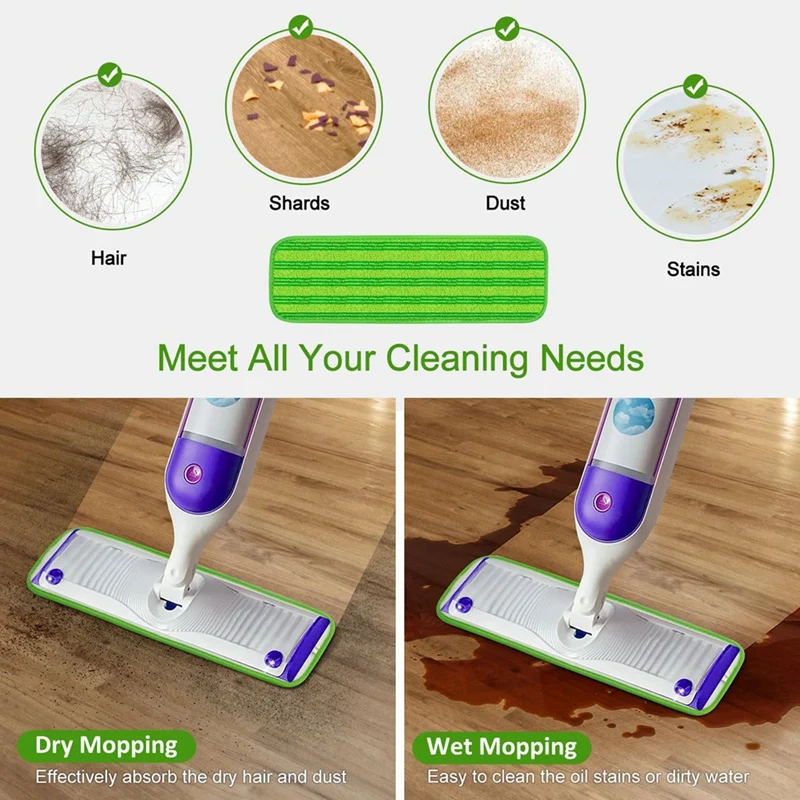 4ชิ้นแผ่นซับ swiffer สำหรับ swiffer แผ่นถูพื้นแบบเปียกสำหรับเปลี่ยนแผ่นไม้ถูพื้นไม้และหลายพื้นผิว