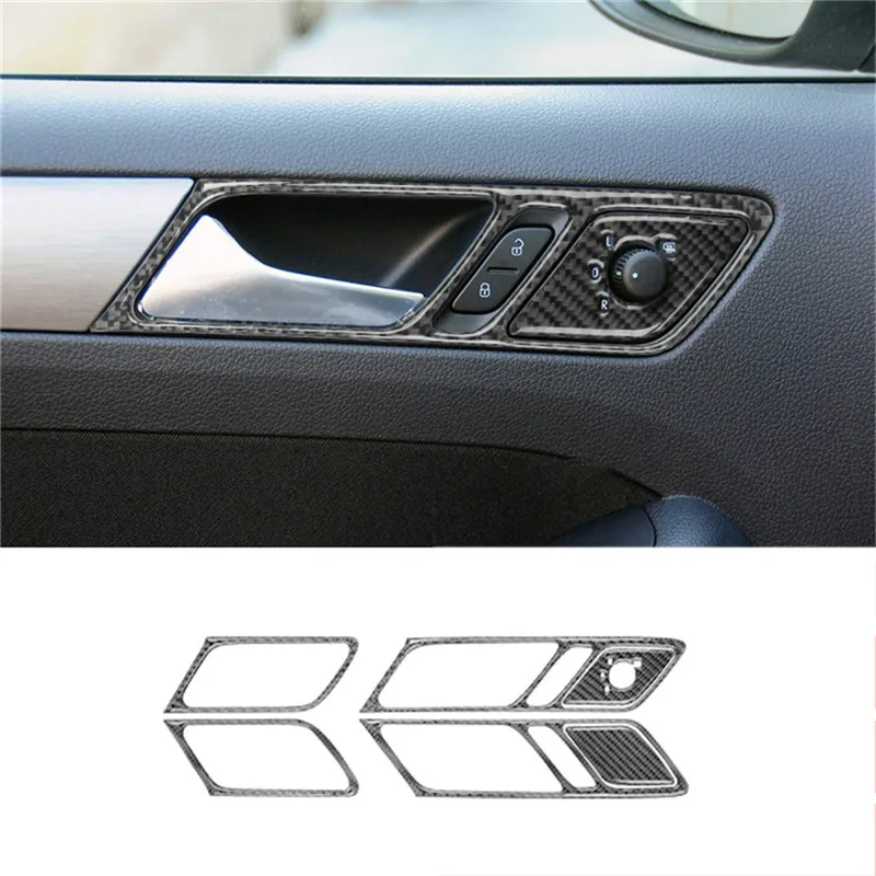 Auto Innen Dekoration Schutz Carbon Faser Aufkleber Für Volkswagen VW Jetta 2011 2012 2013 2014 Auto Styling Zubehör – Detail 4