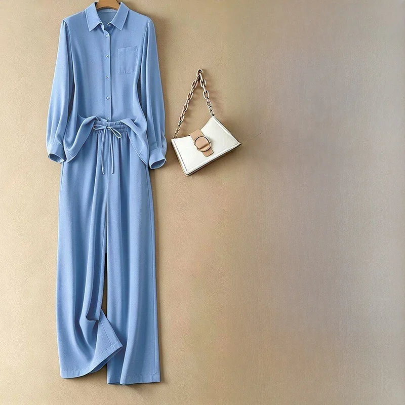 

Elegant Cotton Linen Shirt Women's Summer Casual Loose Lazy Sun Protection Linen Set Vintage Style Complete Matching Set