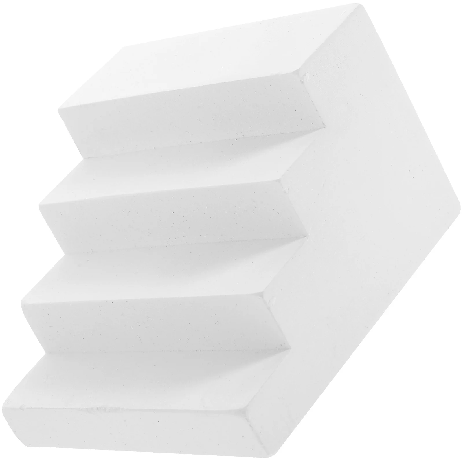 

Trapezoidal Cube Props Golden 3D Gypsum Ladder Model Photo Prop Miniature Plaster Product Table Ornament Home Decor Furniture