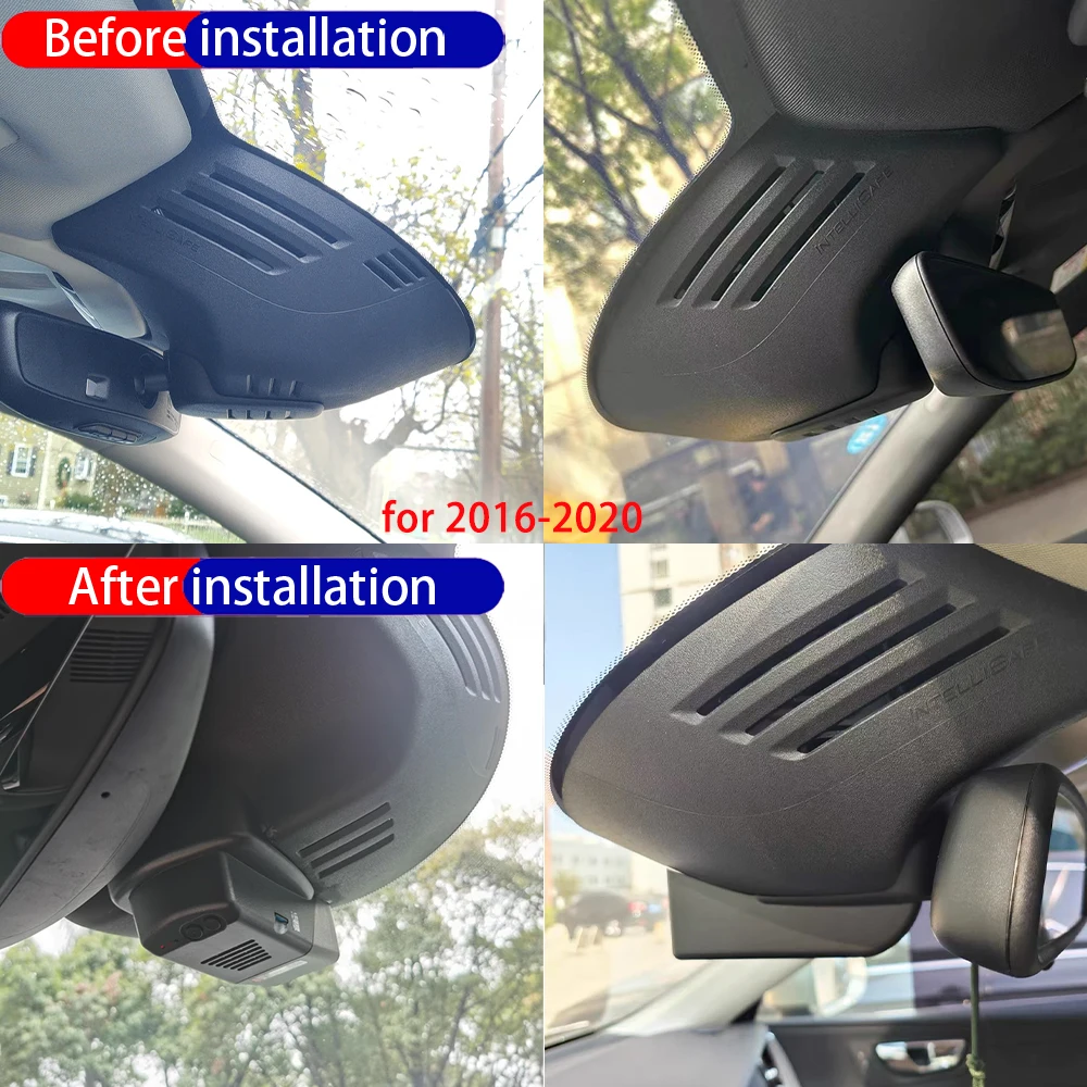 Dash Cam for Volvo S90 V90 XC60 2016-2025 Front Rear 4K Car DVR Driving Recorder Dashboard Camera Night Vision 24H Parking Mode - view 3