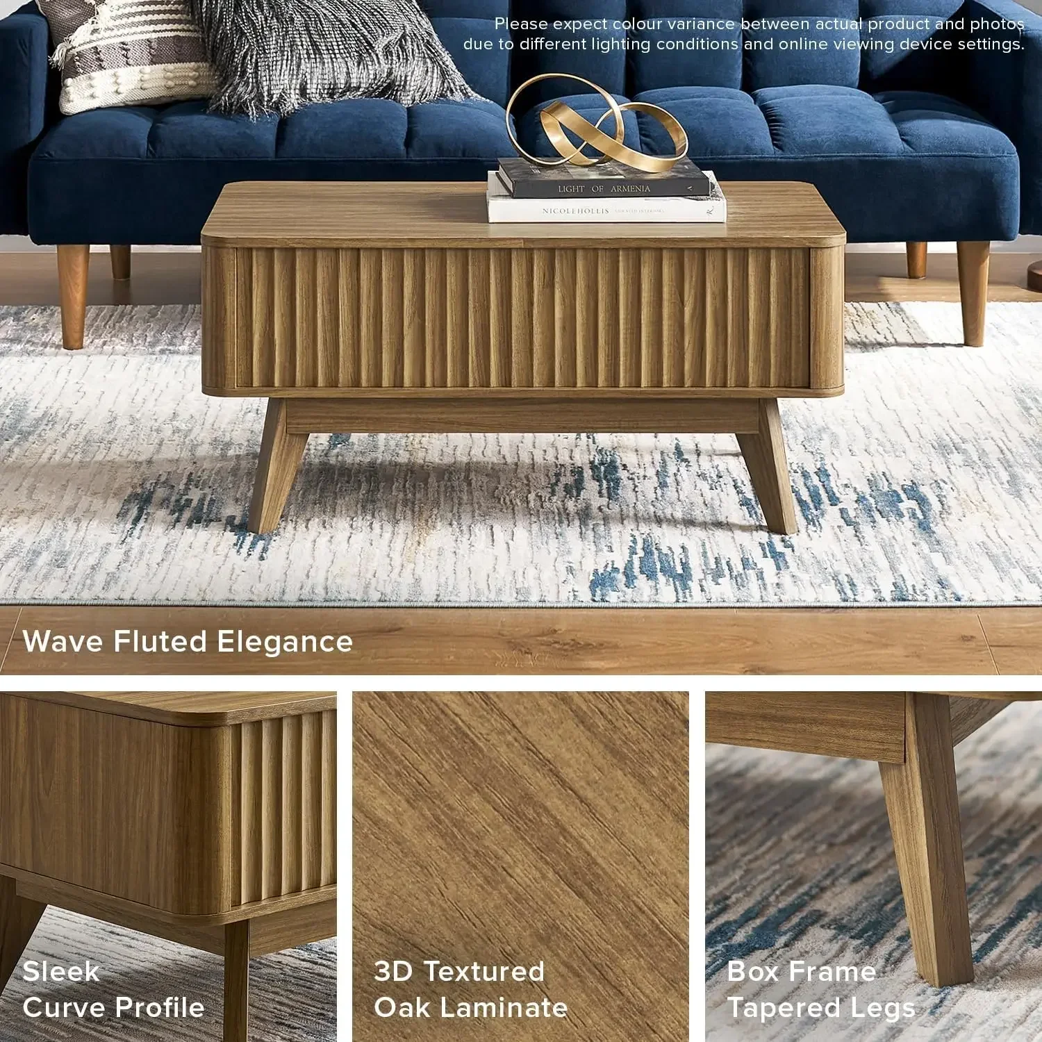 [وصول جديد، اشتر الآن! ]طاولة قهوة بروكلين، طاولات قهوة قابلة للرفع لغرفة المعيشة، منتصف القرن، طاولة مركز المزرعة الحديثة