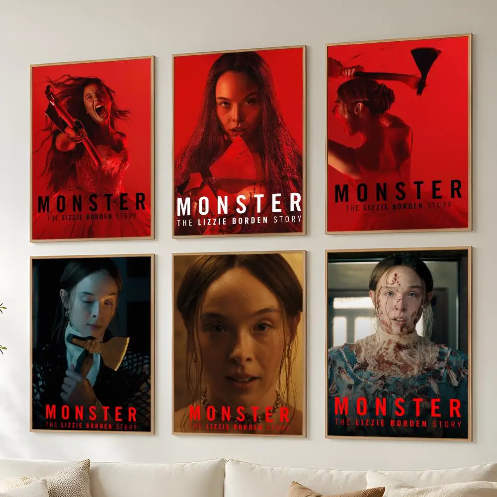 Movie M-Monster The Lizzie Borden Story Poster Aesthetic Poster Wall Art Vintage Print Modern Home Decor Bedroom Living Room