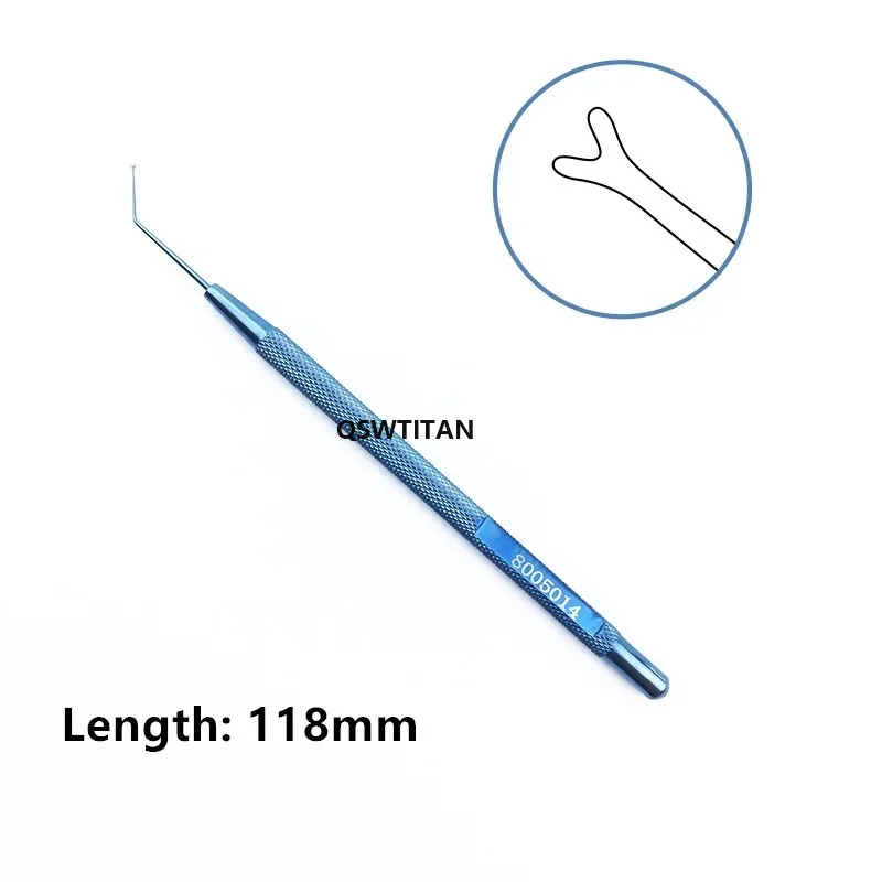 Ophthalmic Hooks Akahoshi Nucleus Manipulator Titanium Kuglen Iris Hook  Intracapsular Manipulator Phaco Chopper Hook