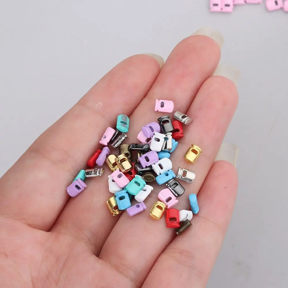 

50 шт., 5 мм, кукла, свиной нос, веревочные пряжки с одним отверстием без пружинных пряжек, декоративные мини-металлические пряжки
